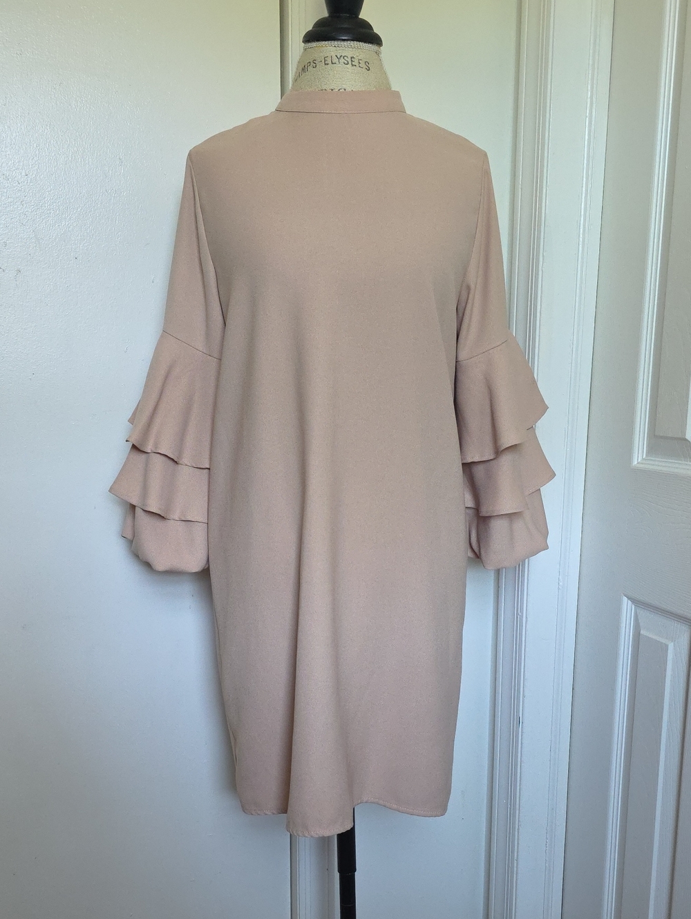 Zara-  Ruffle Sleeve Shift Dress